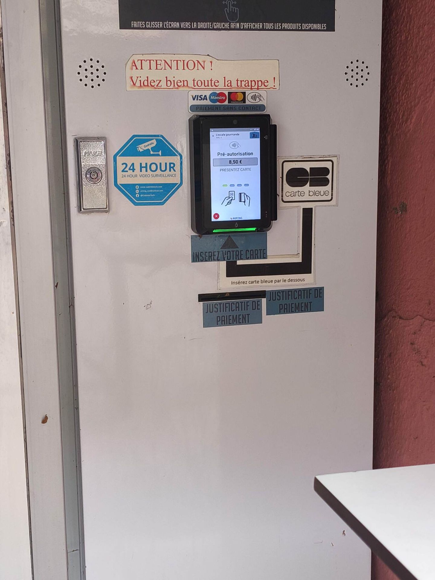 Terminal de paiement bancaire 